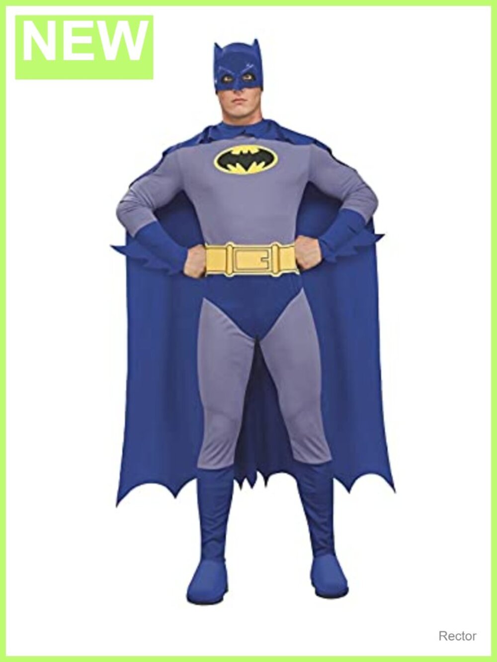 Men's Batman Adult Costume Blue/Grey Large